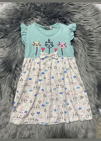 Бірюзова сукня для дівчинки Paty Kids (293245776)