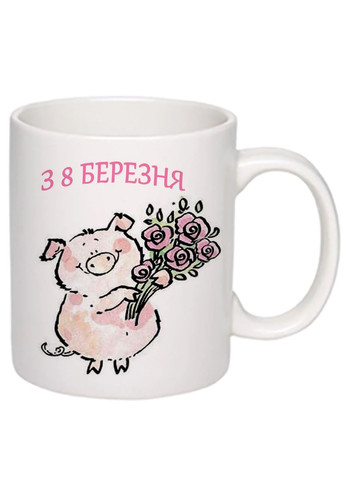 Чашка с принтом ”С 8 марта” 330мл ( ) (18373) No Brand (312486997)
