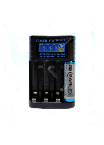 Интеллектуальное зарядное устройство RB408 (Li-Ion, NiMH, NiCd) Rablex (361068070)