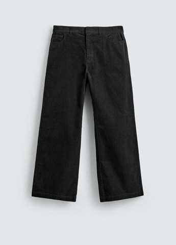 Черные кэжуал демисезонные брюки Zara