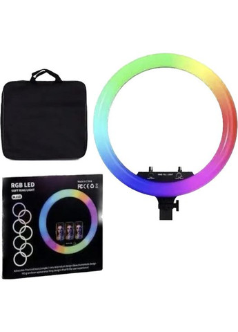 Светодиодная кольцевая лампа RGB MJ 18 см для фото с держателем для телефона No Brand (315633147)