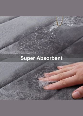 Набір 2 килимків для ванної та туалету 40х60 + 50х40 см STRIPES з Ефектом пам'яті Чорний у смужку (7802526) No Brand (365280629)