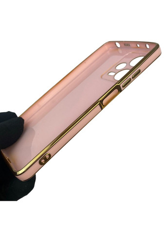 Чехол для Redmi Note 12 Pro 5G с кольцом MagSafe с золотой окантовкой на редми нот 12 про пудровый gs1 Xiaomi (366235570)