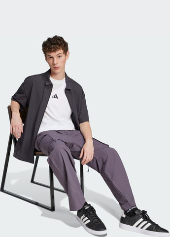 Серые спортивные демисезонные брюки adidas