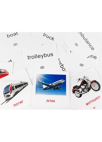 Картки міні Зірка Транспорт 11х11 см () Zirka 286289 (328397210)