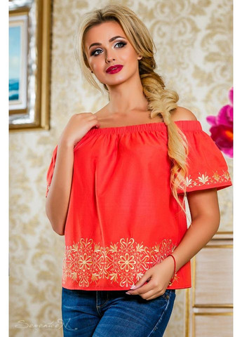 Коралловая блуза 825.2227 Seventeen