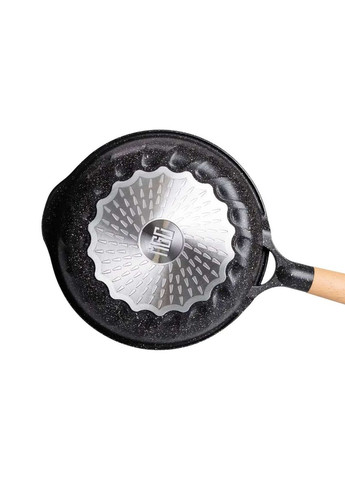 Сковорода алюмінієва MGC з мармуровим покриттям антипригарним 24 см, чорний MGC HP-4-418B No Brand (358885668)