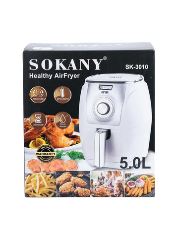 Аерофритюрниця SK-3010 на 5 літрів, 1500 Вт біла Sokany (368767146)