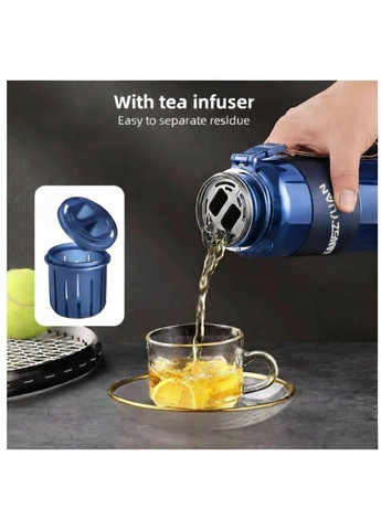 Тританова пляшка 1500 мл чорного кольору для занять спортом TKK (314709882)