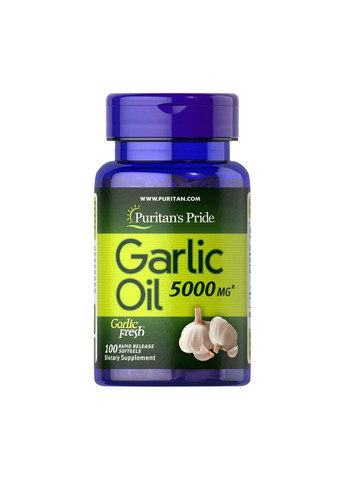 Добавка Garlic Oil 5000mg - 100 caps Puritans Pride (285787880)