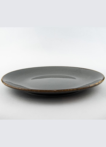 Тарілка підставна Seasons Dark Grey 187630 30см Підставна сіра тарілка Якісний посуд Porland (277949152)