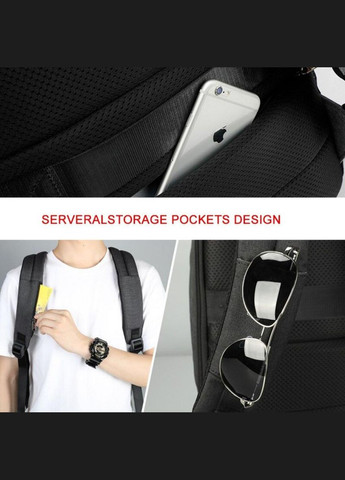 Рюкзак T-B3595 15.6" Black grey Tigernu (325429442)