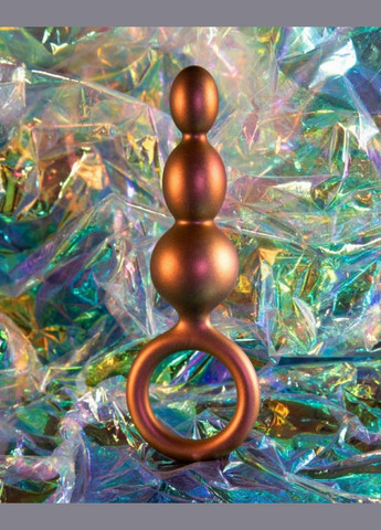 Анальна пробка з петлею з бісеру ADVENTURES MATRIX Blush (297396998)