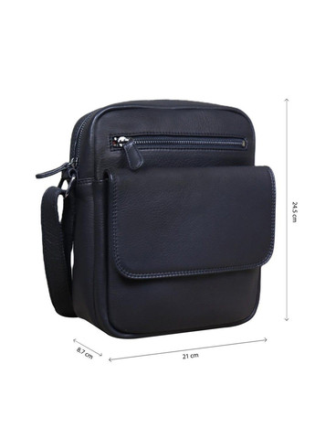 Шкіряна сумка через плече в чорному кольорі R-3375A Tavinchi (304265704)