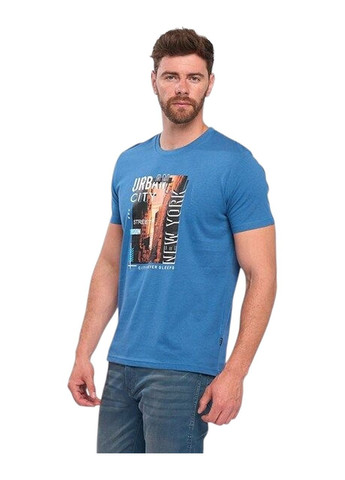 Синяя футболка мужская Kenvelo