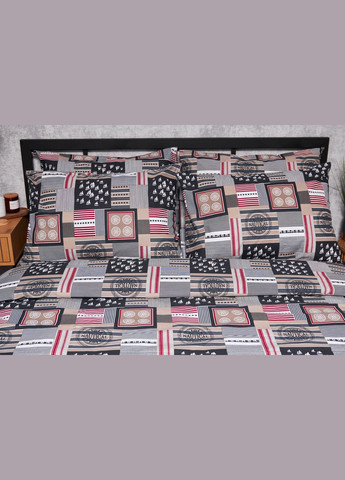 Комплект постільної білизни Бязь Gold Люкс євро 200х220 наволочки 2х70х70 (MS-820003407) Moon&Star Nautical (288043372)