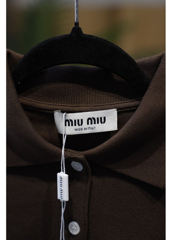 Лонгслів-Поло Cotton Piqué Polo Shirt Brown No Brand - (362044587)