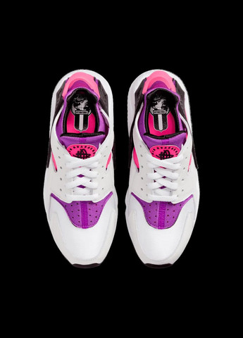 Белые кроссовки w air huarache white hyper pink purple dh4439 109 Nike