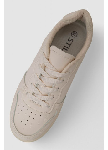 Бежеві кеди жіночі, колір бежевий, 248raj20 Ager