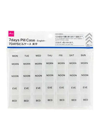 Органайзер для таблеток на тиждень (по 4 комірки) Daiso (365589464)