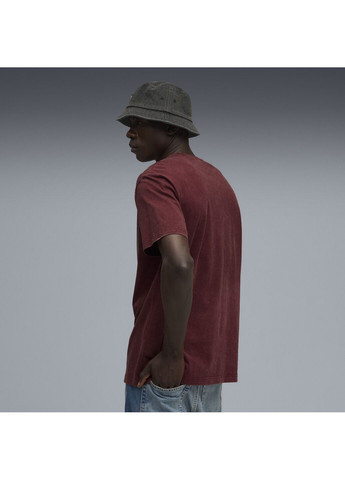 Червона футболка essentials elevated relaxed wash tee men Puma