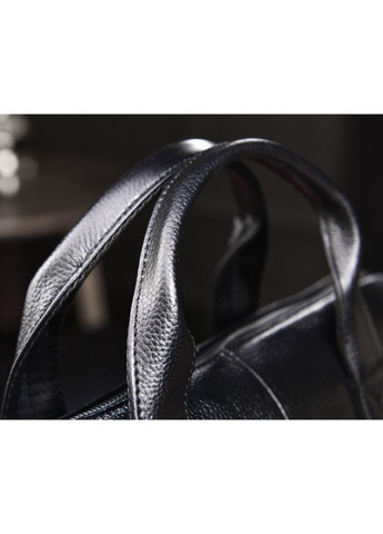 Чоловіча шкіряна сумка портфель для документів формат А4. Шкіряний діловий портфель чорний Eton (365848194)