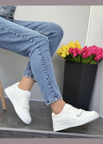 Жіночі молодіжні кросівки 1297 Білі No Brand білі демісезони (322874023)