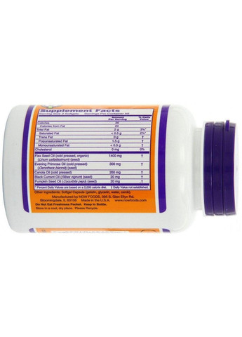 Омега 3 6 9, Omega 3-6-9, 1000 Мг, 100 Гелевых Капсул Now Foods (364312945)