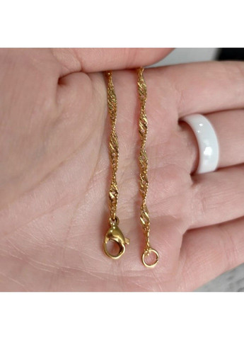 Ланцюжок з медичної сталі з позолотою шириною 2 мм C-013.G2 No Brand (299486564)