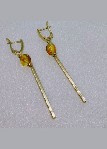 Сережки 3152 з натурального бурштину MINOV (315780006)