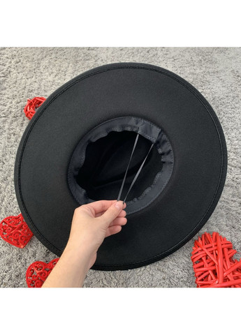 Капелюх Федора з широкими полями 9,5 см унісекс з регулюванням розміру No Brand (362355776)