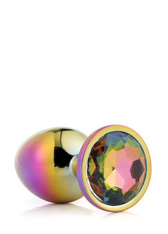DT21783 Радужная анальная пробка GLEAMING LOVE MULTICOLOUR PLUG LARGE No Brand (303884954)