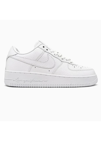 КРОССОВКИ ЖЕНСКИЕ NIKE X NOCTA AIR FORCE 1 LOW CERTIFIED LOVER BOY WHITE НАЙК АИР ФОРС БЕЛЫЕ No Brand белые демисезоны (392015478)
