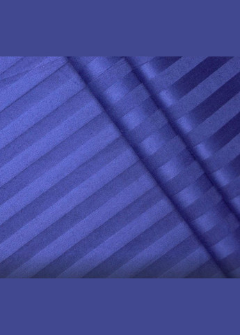 Комплект постельного белья из хлопка Полуторный 145х215 см Страйп Сатин Сиреневый No Brand (321965840)