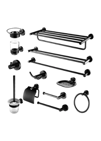 Вешалка одинарная для полотенца OSTE 01 BLACK Rea (394583242)
