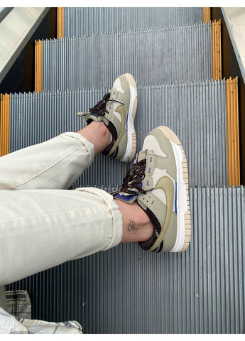 КРОСІВКИ ЖІНОЧІ NIKE SB DUNK LOW OLIVE DARK PURPLE НАЙК СБ ДАНК No Brand комбіновані демісезони (369392925)