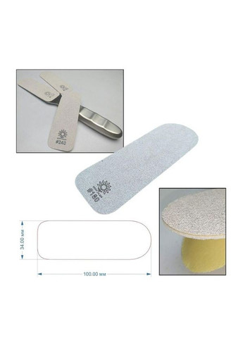 Змінний файл для тертя педикюрної середній 180 грит уп. 10 до 1 Мир Леди (299484468)