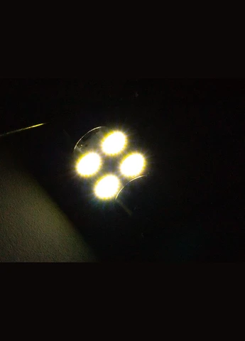 Светодиодная лампа S85-31mm-4smd 5050 белый 12V LEDUA (323474880)