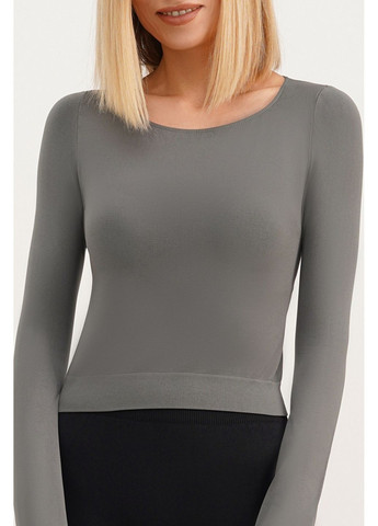 Топ безшовний з довгими рукавами CROP TOP Giulia — 354778051