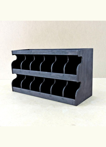 Кавовий органайзер з дерева Серпентин венге (ЧАЙ-002212) No Brand (327847294)