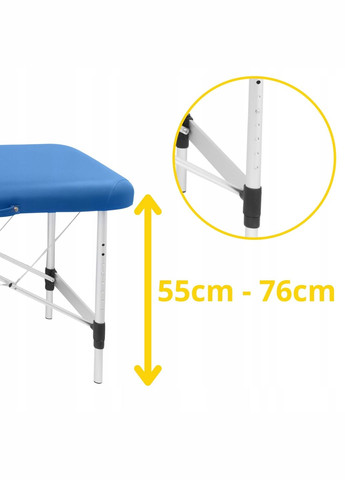 Массажный стол складной Massage Table Alu W60 Blue 4FIZJO tablew60blue (275095811)