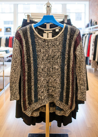 Серый демисезонный женский демисезонный свитер lw-835314 серый Lowett