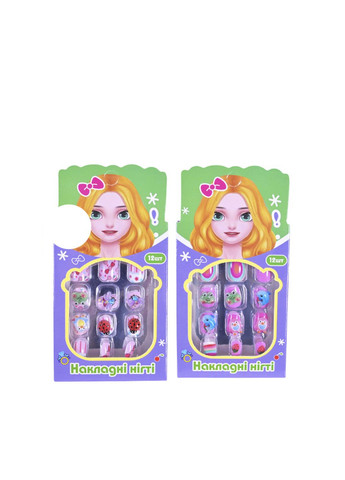 Аксессуары для девочек - накладные ногти цвет разноцветный CB-00276005 No Brand (330259799)
