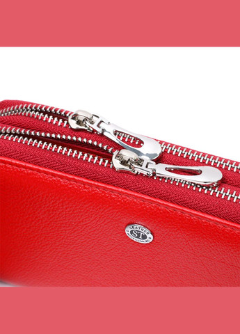 Яркий женский кошелек-клатч с двумя отделениями на молниях 18,5х9,5х4 см 19430 st leather (329198069)