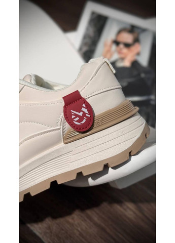 Кроссовки женские бежевые на шнуровке Loretta Кросівки жіночі бежевые демисезоны (358496803)