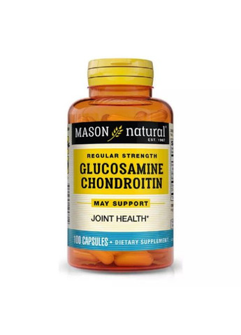 Glucosamine Chondroitin Regular Strength 100 Caps Mason Natural (288050789)
