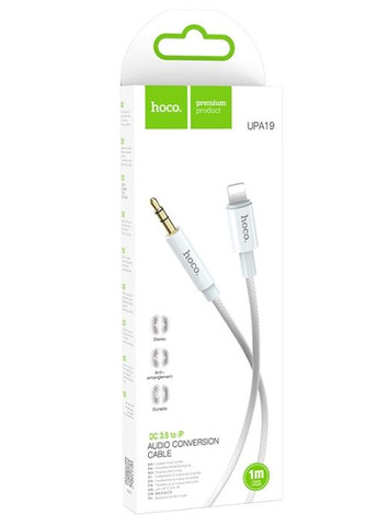Кабель AUX UPA19 Digital Audio Conversion Cable Lightning White Hoco (297454596)
