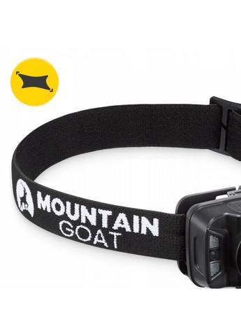 Фонарь налобный LED 350 lm аккумуляторный, с регулировкой наклона Black () Mountain Goat P-5907739318411 (356005966)