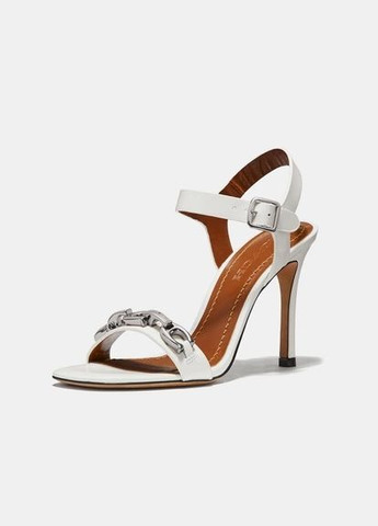 Белые босоножки Coach с ремешком