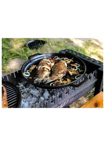 Котел туристический чугунный азиатский с крышкой-сковородкой 15 л (KA15-2) Brizoll чавунний азіатський з кришкою-сковородою 15 л (370892312)